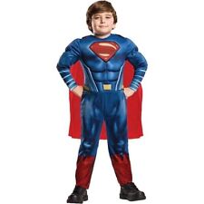 Boys Deluxe Superman Costume  Justice League Fancy Dress Outfit Age 9-10