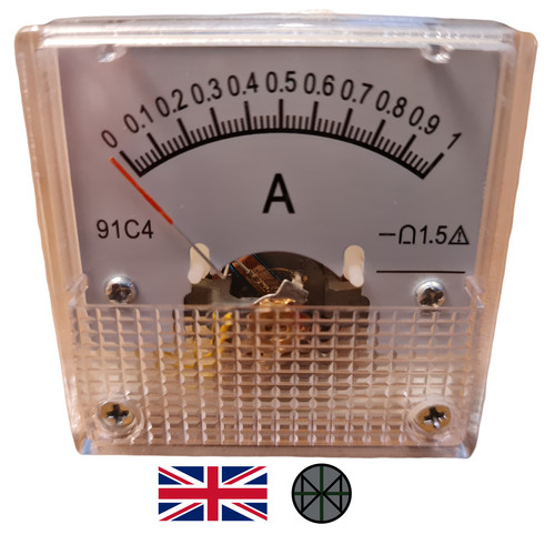 Ammeter analogue panel - dc,