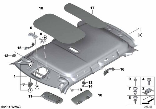 Mini genuine right driver - driver, side