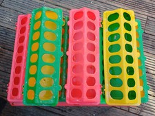 Poultry Feeder, 7 pcs Plastic Flip Top Chicken Feeders