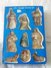 Vintage Ceramic Nativity Set.