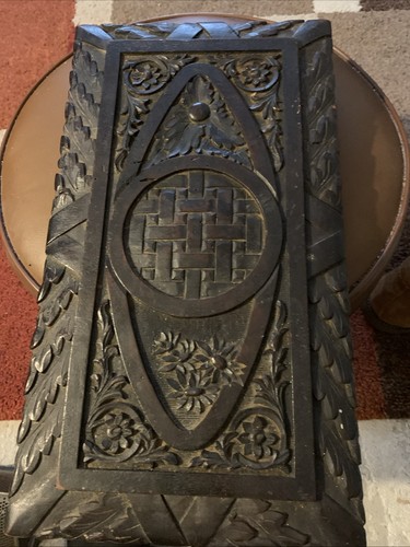 Antique carved wood door - carved,