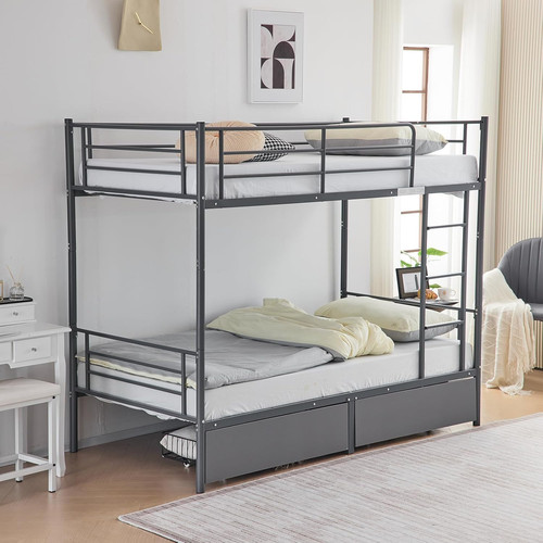 Grey bunk bed - grey,