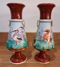 Pair Of Antique Ceramic Vases