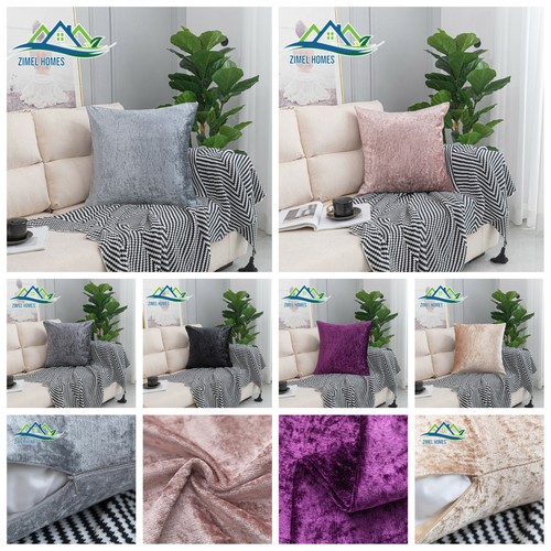 New crushed velvet cushion - new,
