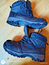 Himalayan S3 SRC Black Leather Safety Steel Toe Capped Work Boots Size 10 EU 44