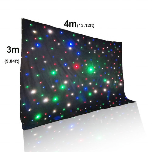 Stage curtain rgbw - led, star