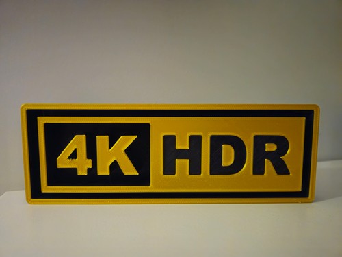 Hdr sign gold and - 4k,