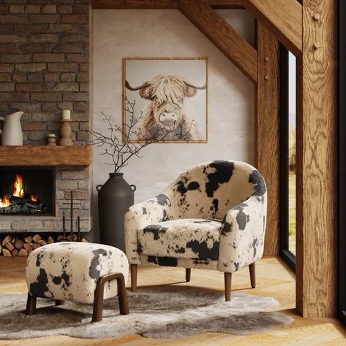 Kaspar faux cow fur - cow,