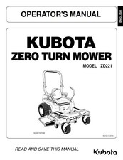 KUBOTA ZD221 ZERO TURN MOWER
