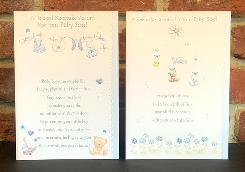 Special keepsake birth son - a,