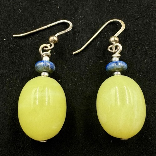 Green calcite earrings - calcite,
