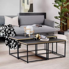 RICKY Black and Wooden Coffee