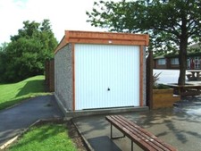 Concrete garage delivered - concrete,