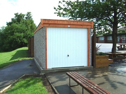 Concrete garage delivered - delivered, &