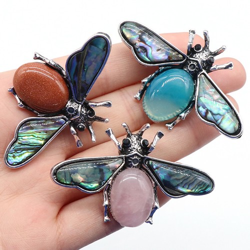 Crystal quartz agate abalone - crystal,