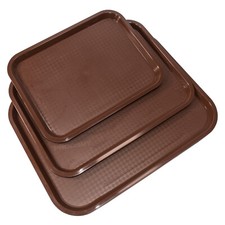 Brown Plastic Serving Tray