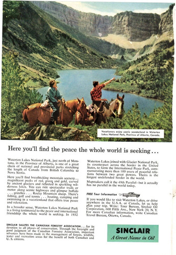 1957 print sinclair oil - ad,