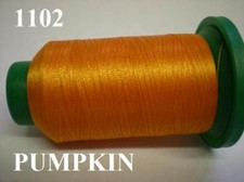 ISACORD MACHINE EMBROIDERY THREAD 1000M PUMPKIN ORANGE 1102