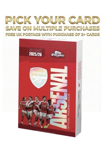 Arsenal topps chrome 2025 - topps,