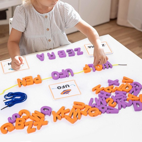Wooden alphabet blocks - wooden,