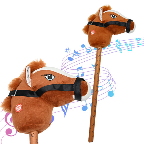 Kids brown hobby horse - kids,