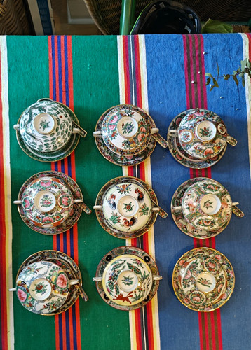 Set hong kong hand painted - 9,