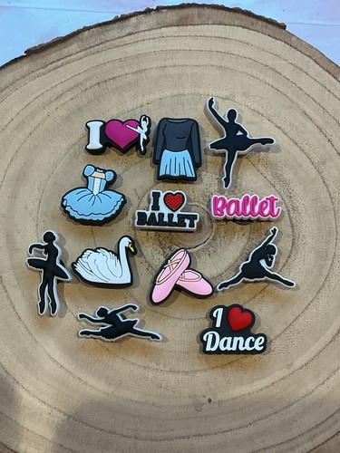 Dance ballet shoe charms set - ballet,