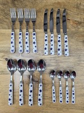 Emma Bridgewater Blue Stars Starry Sky Cutlery Knife Fork Dessert Spoon Teaspoon