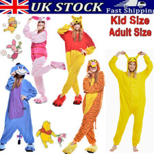 Unisex Adult Winnie The Pooh Flannel Onesie11 Cosplay Costume Kigurumi Pajamas#