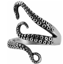 Unusual Octopus Adjustable Ring - Gift - Stocking Filler