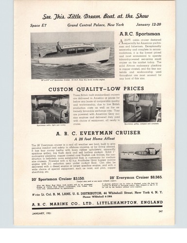 1951 paper arc marine co - 1951,