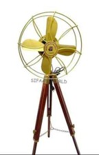 Tripod Antique Floor Standing Electric Fan Royal Navy London Fan Collectible