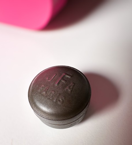 Victorian antique inkwell pill - inkwell,