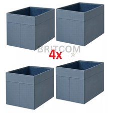 4x IKEA DRÖNA Box Blue