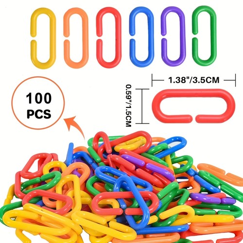 100 pcs plastic - 100, clips