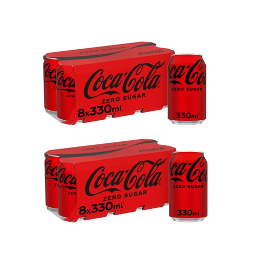 Coca cola zero sugar - sugar, 8x
