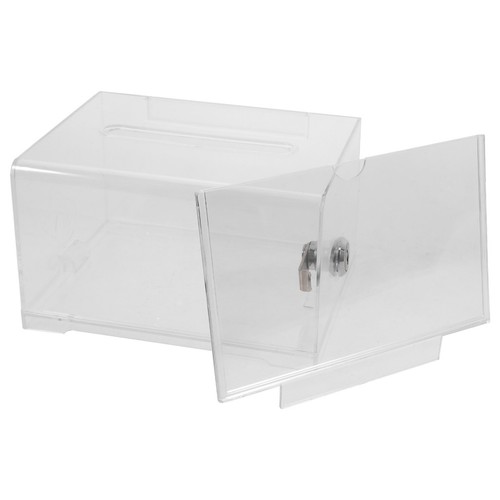 Clear acrylic ballot box - clear,