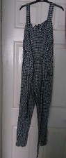 ladies black and white check