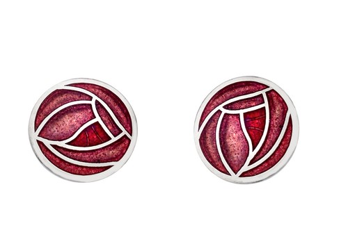 Mackintosh rose stud earrings - mackintosh,