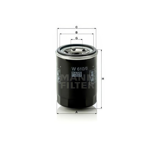 Mann w610 oil filter - mann,