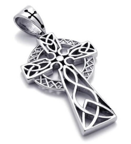 Celtic cross necklace - &, chain