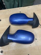 X2 2001 Nissan Micra K11 Pier Of Wing Mirrors In Blue Drivers Passenger Electric