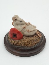Country Artists Little Grey Mouse Eating An Apple Stratford Upon Avon Ornament