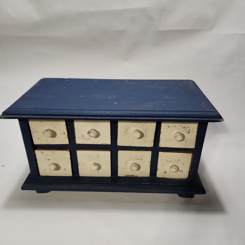 Vintage blue cream - blue,