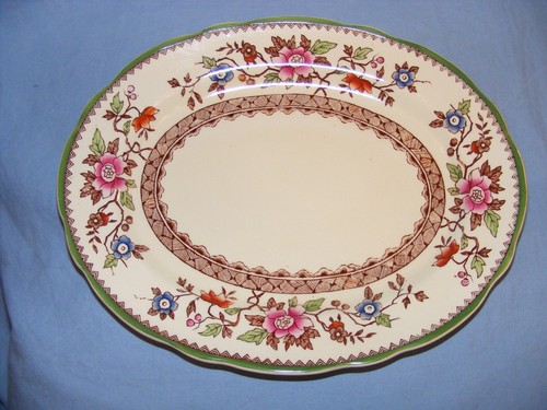 Royal cauldon oval plate with - oval,