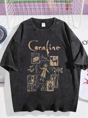 Vintage washed dtg - dtg, coraline