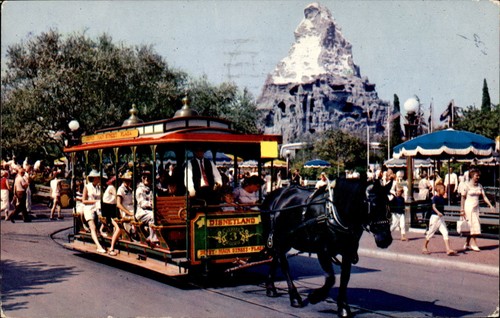 1963 disneyland horse drawn - disneyland, horse-drawn