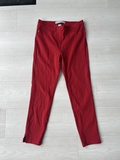 Next red jersey cropped denim