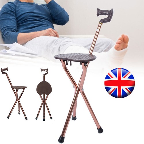Adjustable height folding - adjustable, cane